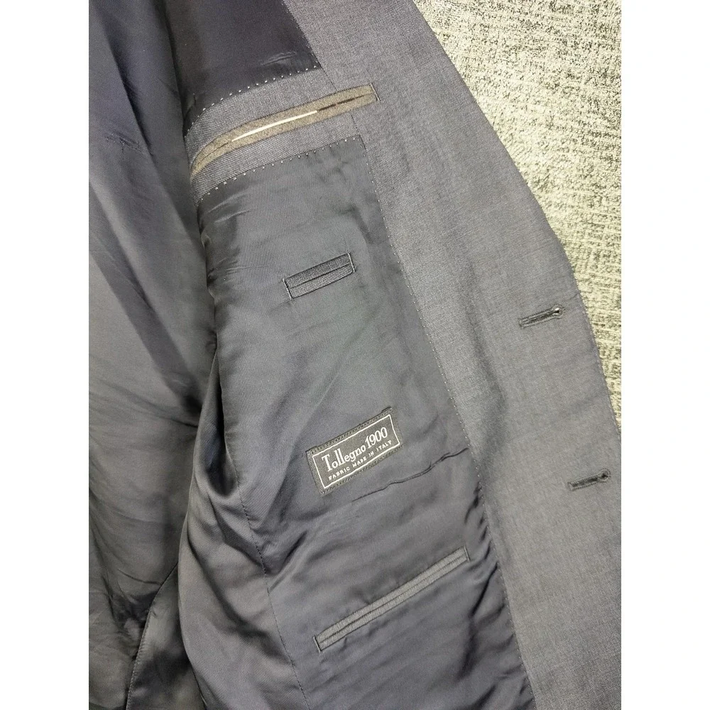 J. Crew Ludlow Blazer Mens 38R Navy Italian Wool Tollegno Slim Dark Academia